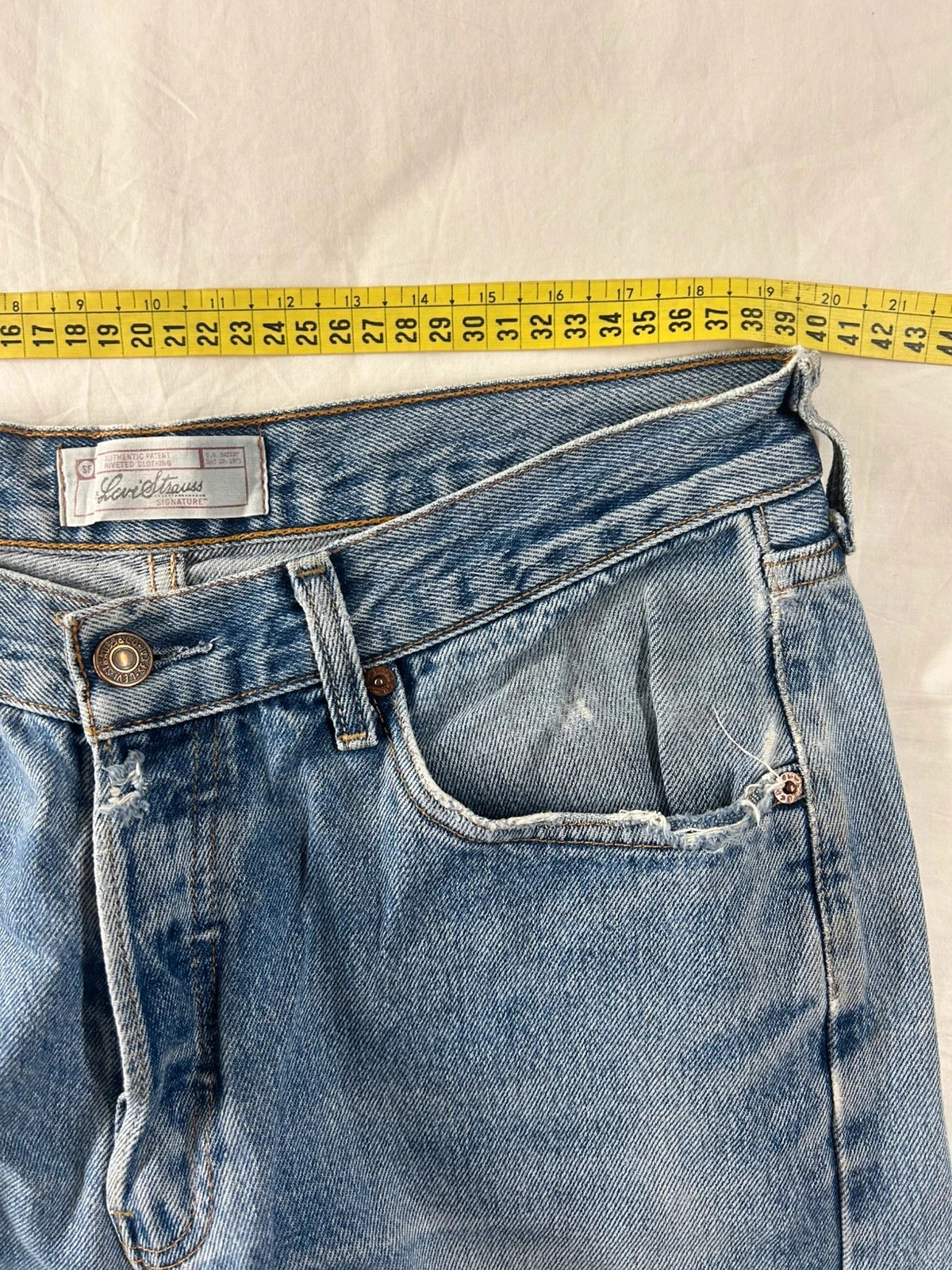 Lichte blauwe rechte jeans signature levi´s strauss w32 l34 – photo 9